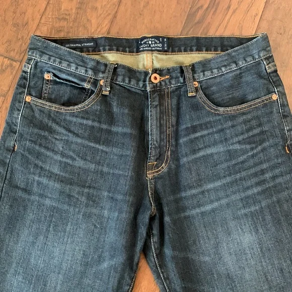 Lucky Brand Dark Blue Straight-Leg Jeans - Picture 2 of 7